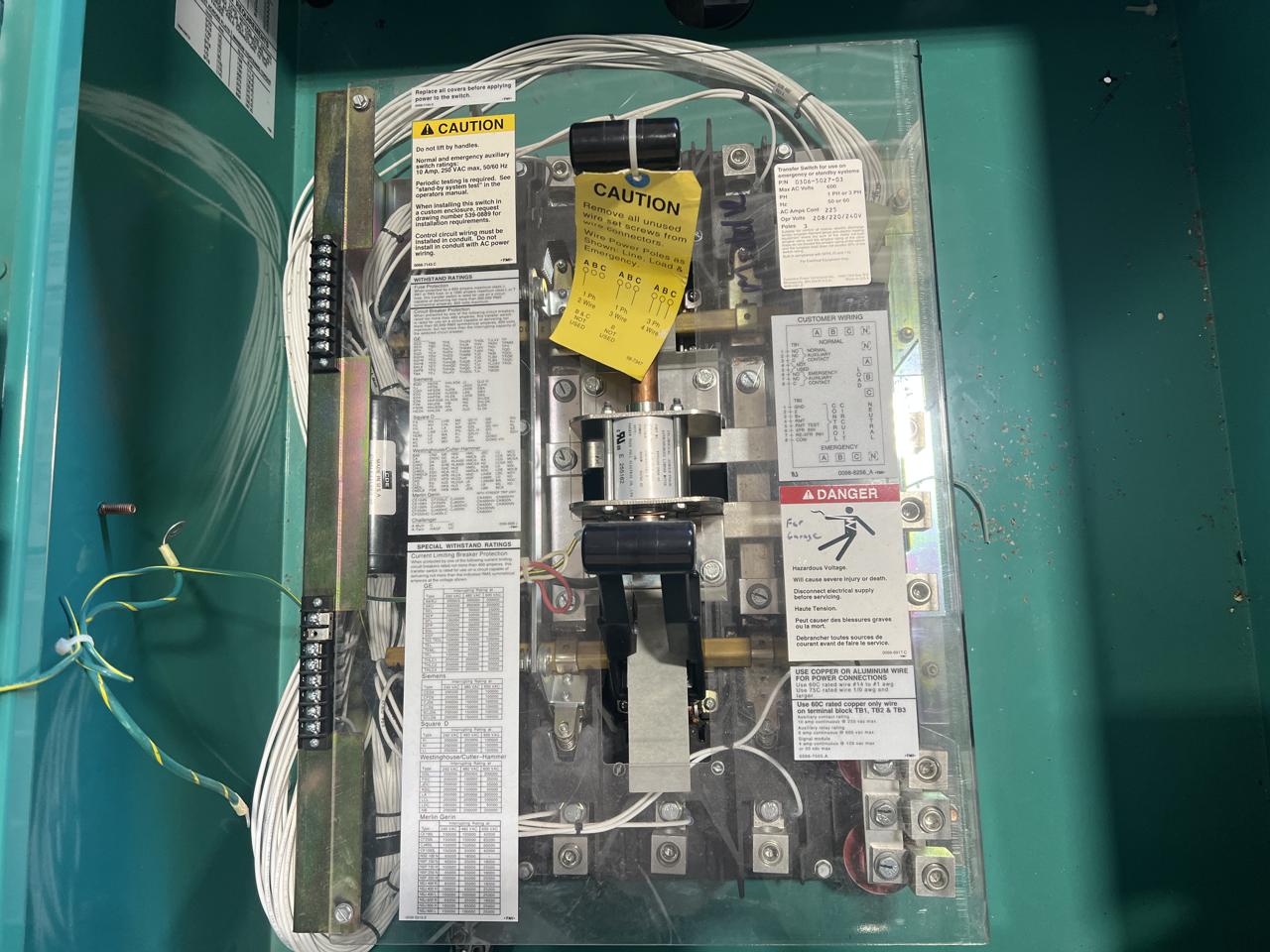225 Amp. Onan, Cummins #OTECB-7636609, automatic transfer switch, Nema 3, 2009 - Image 7