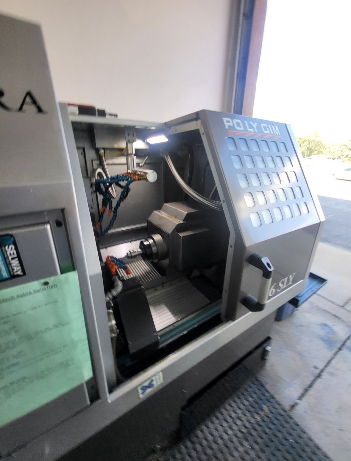 Polygim #Kobra-16SLY, CNC Swiss lathe, chip conveyor, LNS bar loader, 2017 - Image 4