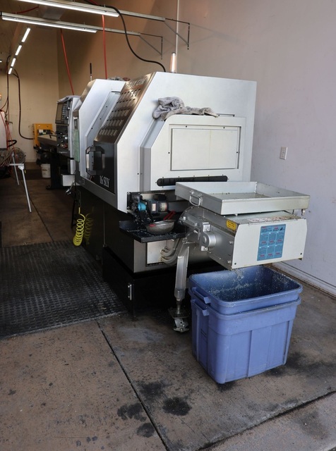 Polygim #Kobra-16SLY, CNC Swiss lathe, chip conveyor, LNS bar loader, 2017 - Image 5