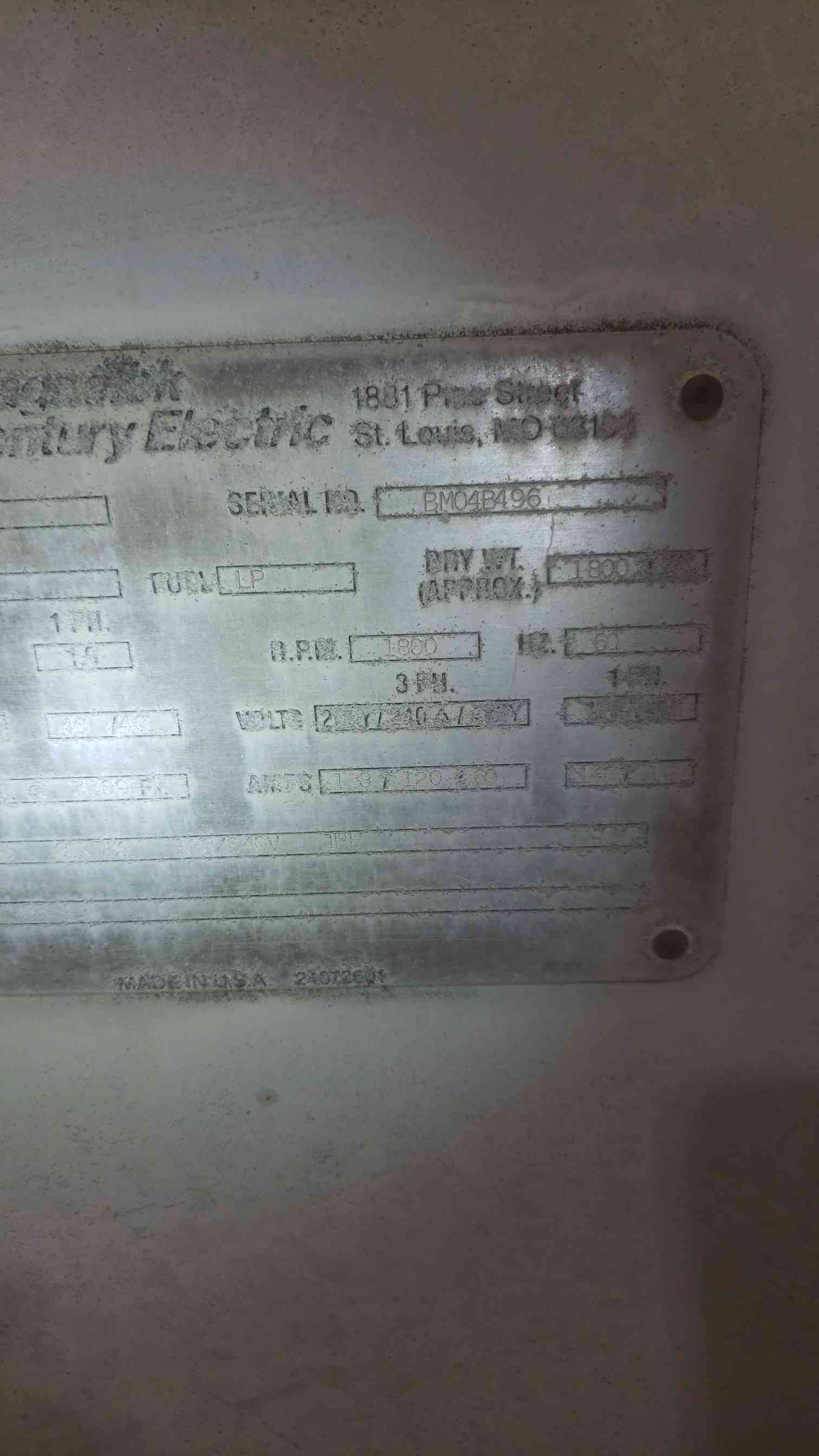 40 KW MagneTek, NAT GAS LP Generator, 1 & 3PH, 138 A, 743 Hrs, AS IS - Image 6
