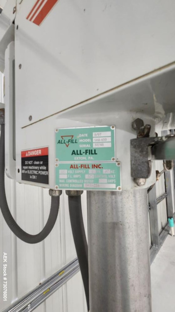 All-Fill #SHA-400, Auger Filler, w/ Conveyor & Bottom-Up Fill Packaging, Cerebus III Control, 25 HP - Image 9
