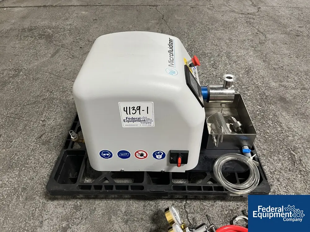 Microfluidics #LM10, Microfluidizer, Stainless Steel, 23000 psi, 30mL sample, 2019 (2 available) - Image 4
