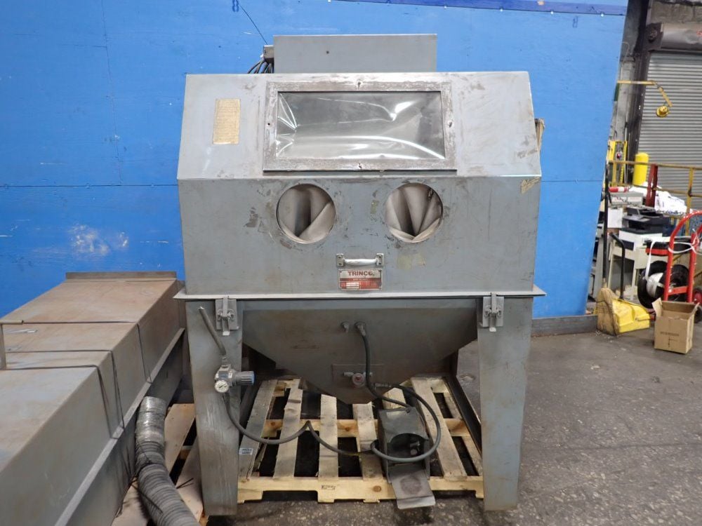47.5" x 47.5" x 30" Trinco #48X48SL/Delux, Blast Cabinet, w/Dust Collector - Image 2