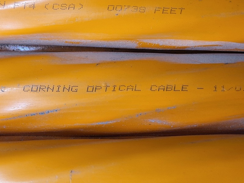 Optical fiber cable, Corning 144K81-T3130-24, 1580;, 62.5/125 micron, new surplus, 2001 - Image 5
