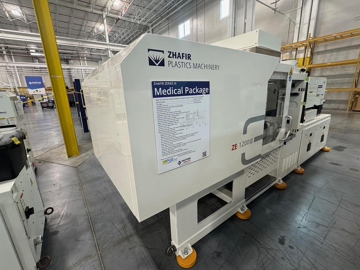 135 Ton, 1.83 oz., Haitian Zhafir #Electric-ZEIII-1200/160H, IMM, 27" x 27" platen, 14" stroke, 33" daylight - Image 4