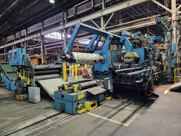 52" x .1" Stamco Double-Loop Slitting Line, 35000 lbs., 16-24" ID, RL, 500-1200 FPM - Image 1