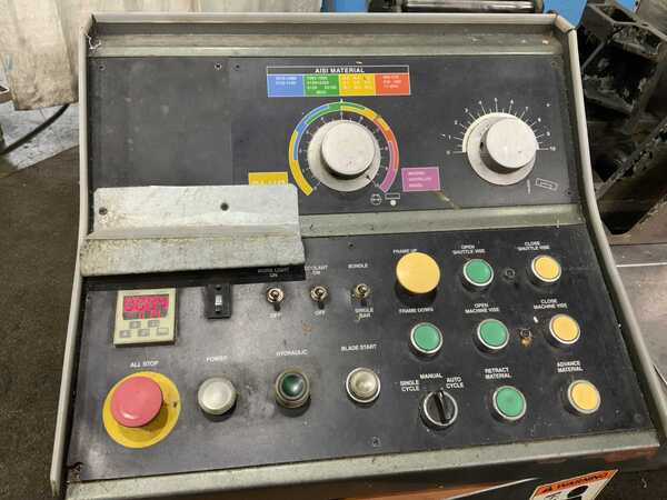 18" x 18" Armstrong Blum #Spartan-PA18/2, horizontal band saw, 15' x 1-1/2" x .050" blade, piece counter - Image 6