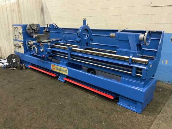 26" x 118" Knuth #SINUS330/3000D, gap bed engine lathe, 17" swing over cross slide, 3-jaw 15" chuck, 2-Axis - Image 1