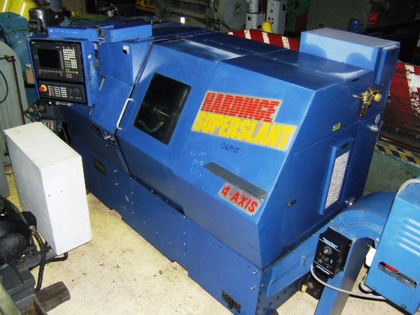 Hardinge #Super-Slant-B-4-GN, 4-Axis, 12" chuck, Siemens Control, tool holders, collets - Image 4