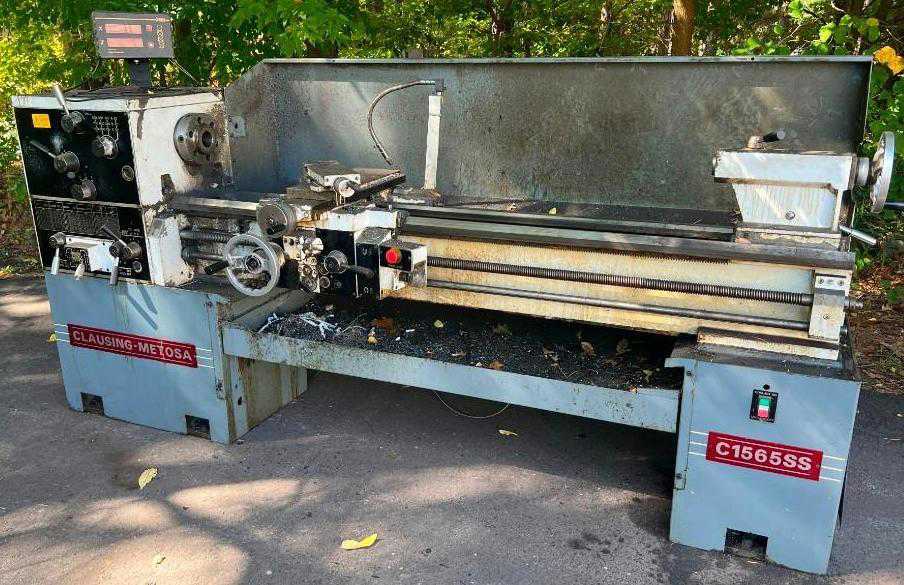 15" x 65" Clausing Metosa #C1565SS, engine lathe, 8-5/8" swing over cross slide, Sagon 2-Axis digital read - Image 1