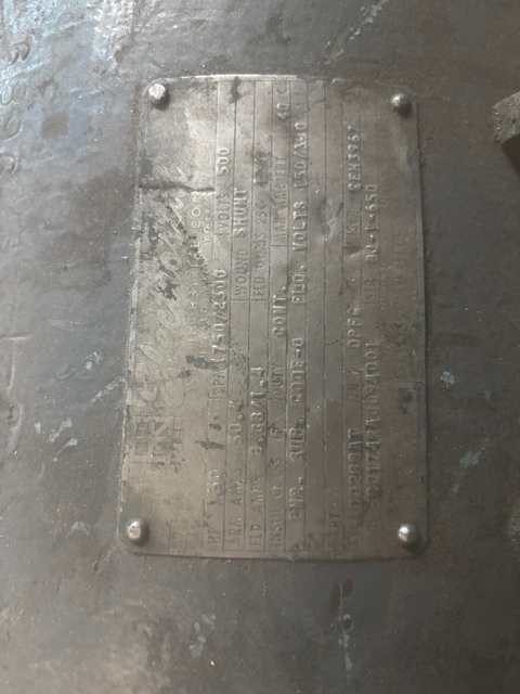 30 HP 1750/2300 RPM General Elecric, Frame 288AT, DPFG, 500 VA, 300 VF - Image 2