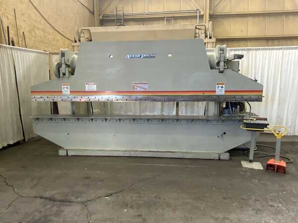 175 Ton, Accurpress #717512/16, hydraulic press brake, 16' overall, 126" between housing, 8" stroke, 10" - Image 2