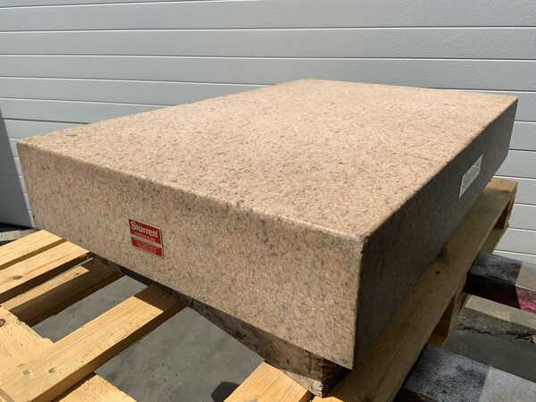 24" x 3 6" x 6" Starrett, pink grade B granite surface plate - Image 8