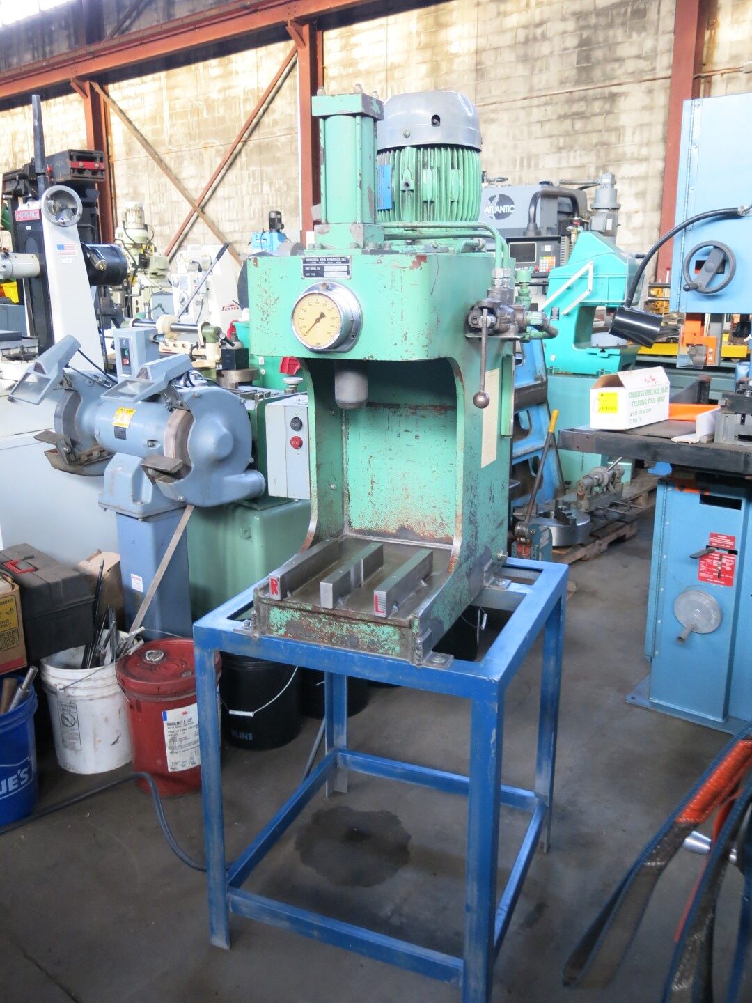 5 Ton, Industrial Air & Hydraulics, C-Frame Hydraulic Press, 11-1/4" gap, 5-3/4" throat, 2-3/4" stroke - Image 1