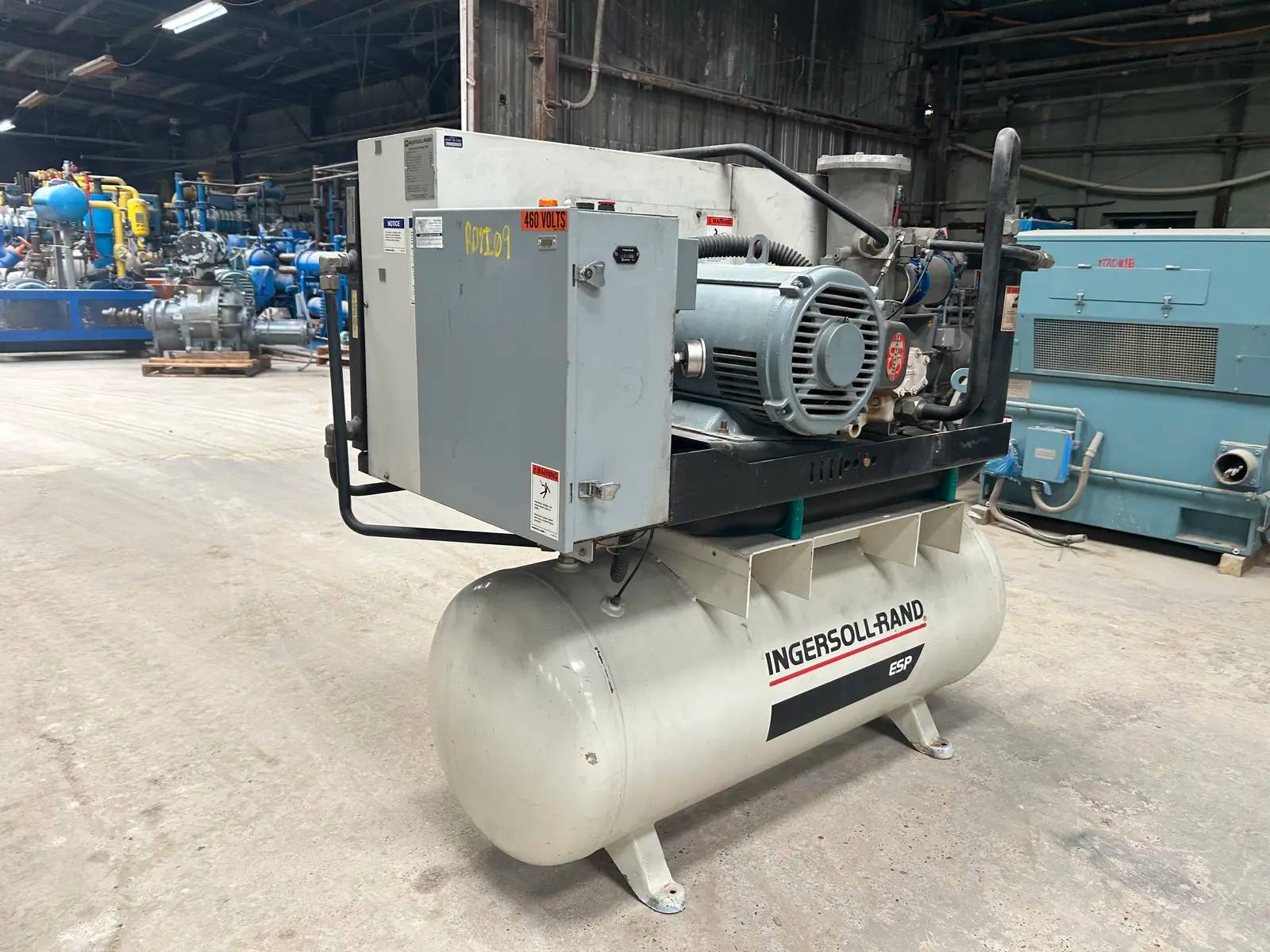 91 cfm, 125 psi, Ingersoll-Rand #EP25-ESP, Screw Air Compressor, 25 HP, 230/460 V. - Image 4