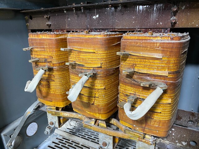 225 kVA 480/240 Primary, , GTE Sylvania 223-425-3AN, Power Transformer, 3PH, Cooling AA - Image 4