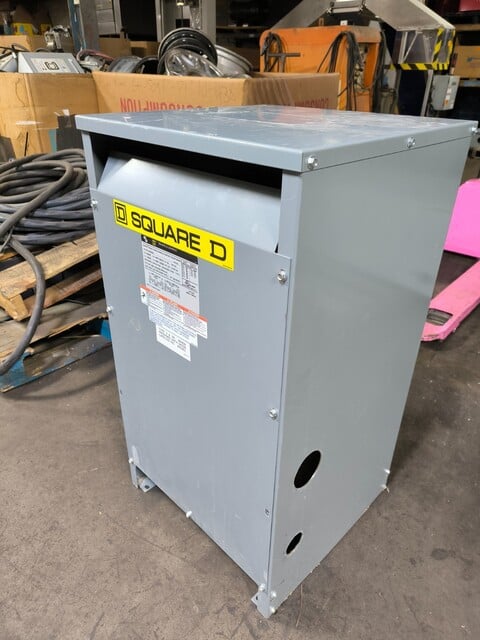 50 kVA, 240/480 Primary, 120/24 Secondary Square D EE50S3H, Transformer, 1 PH - Image 8
