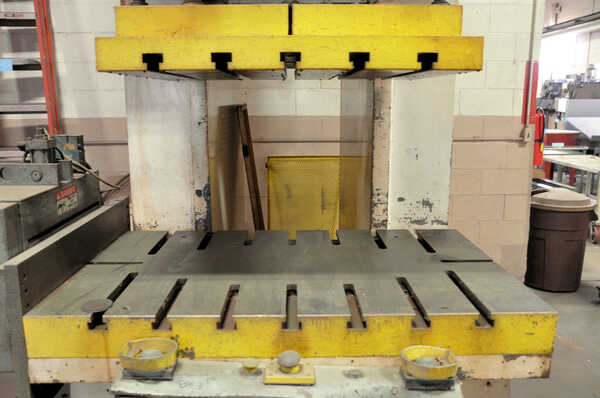150 Ton, Heim #G1-150-18, back geared gap frame press, 6" stroke, 26" Shut Height, air clutch & brake, 2000 - Image 7