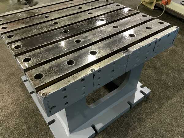 Drill table, 41 -1/4" x 40 -3/4" x 29 -1/2", 7 T slots - Image 8