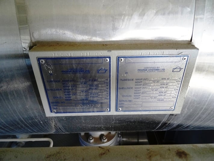 260 psi shell, 260 psi tube, Propak Systems #BKU, Heat Exchanger, 30" Diameter, 25' L, 500&deg;F, 2015 - Image 4