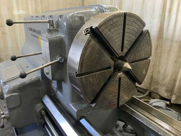 40" x 156" American #32X156-Pacemaker, engine lathe, 24" swing over cross slide, 4-jaw 28" chuck, 40 HP - Image 4