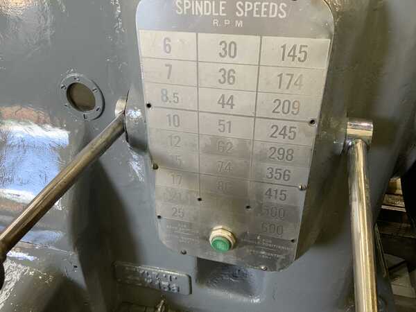 40" x 156" American #32X156-Pacemaker, engine lathe, 24" swing over cross slide, 4-jaw 28" chuck, 40 HP - Image 5