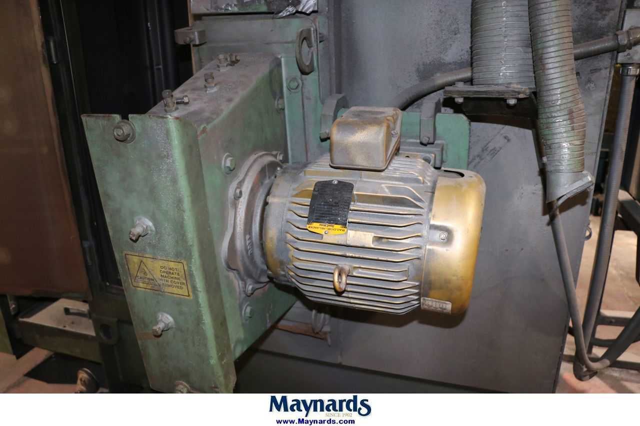 24" x 48" Goff #2460S, vertical shot blast machine, (2) 12" blast wheels, elevator, 1992 - Image 10