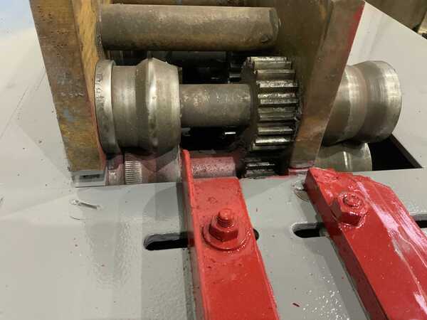 7 Stand, Lockformer rollformer, 18 gauge, 3-3/7" max stock width, 1-1/4" shaft diameter, 35" floor to passline - Image 5