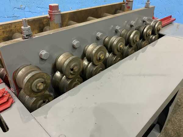 7 Stand, Lockformer rollformer, 18 gauge, 3-3/7" max stock width, 1-1/4" shaft diameter, 35" floor to passline - Image 6