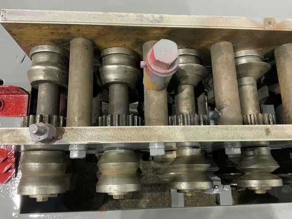7 Stand, Lockformer rollformer, 18 gauge, 3-3/7" max stock width, 1-1/4" shaft diameter, 35" floor to passline - Image 7