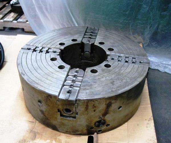 28" Cushman, 4-jaw, power wrench, independent jaws, 10" ID - Image 1