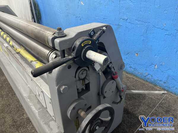 6.8' x 1/8" Sampson #MRM640-2050X110, plate bending roll, forward/reverse, operators console, 3 HP, 2004 - Image 3