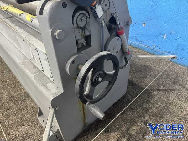 6.8' x 1/8" Sampson #MRM640-2050X110, plate bending roll, forward/reverse, operators console, 3 HP, 2004 - Image 4