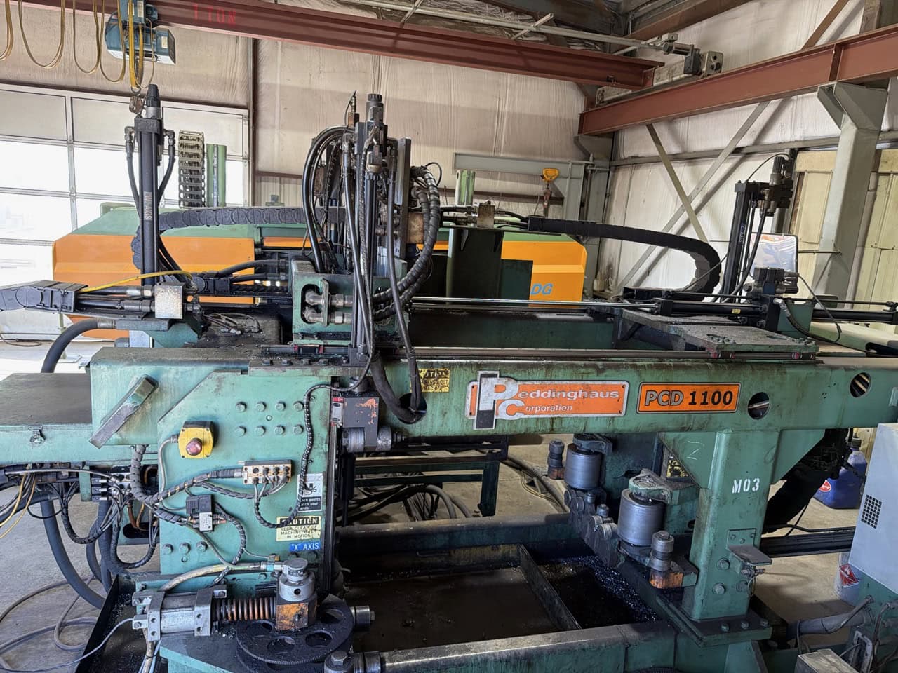 Peddinghaus #PCD-1100, CNC Beam Drill, 850 RPM, 1-9/16" diameter, 13.5 HP, 130 FPM, 2007 - Image 1