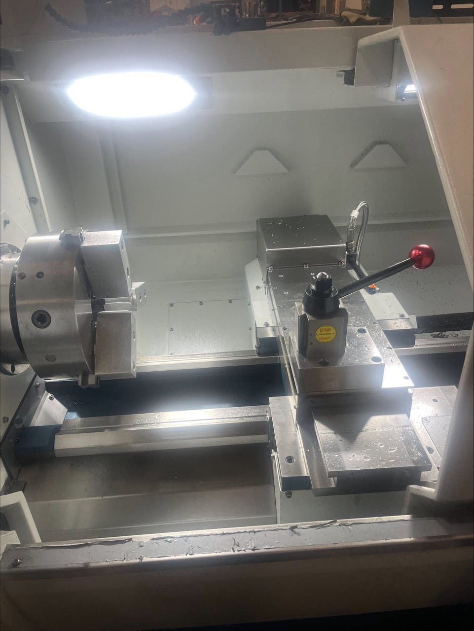 Romi #C-470, CNC Lathe, 18.5" swing, 39.4" centers, 3000 RPM, 8 station, tailstock, 2.56" Bore, Siemens - Image 7