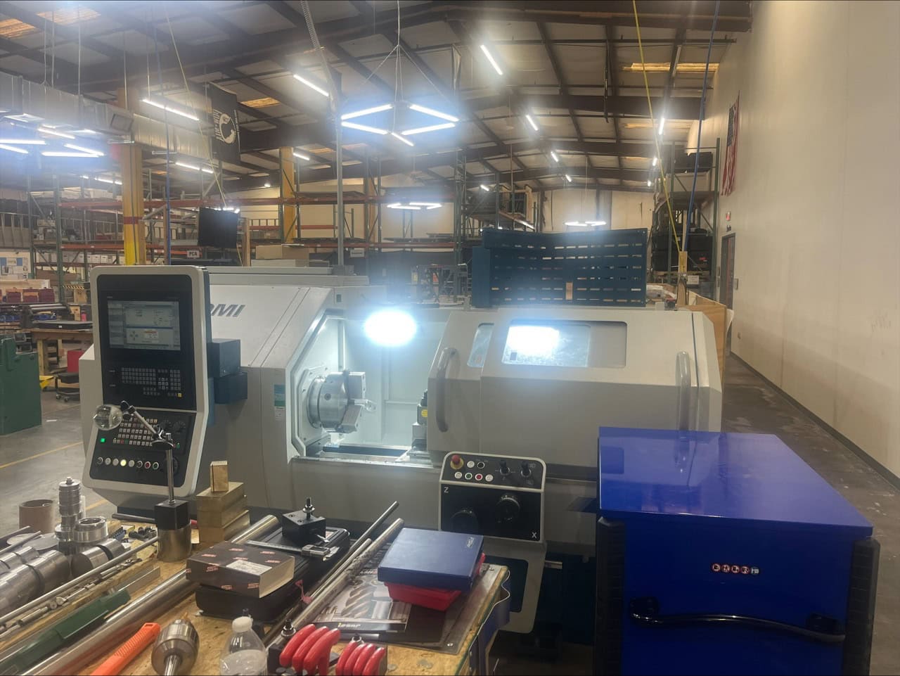 Romi #C-470, CNC Lathe, 18.5" swing, 39.4" centers, 3000 RPM, 8 station, tailstock, 2.56" Bore, Siemens - Image 8