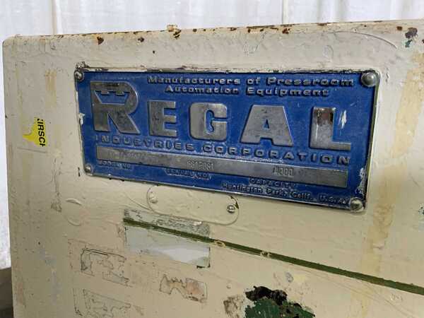 4000 lb. Regal #4000-12-SRNP-SDB, coil reel, 12" width, 48" outside dimensions, 12"-22" ID, 6 keepers, drag - Image 8
