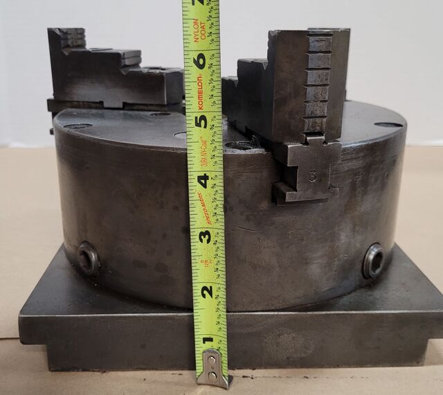 8" Buck #2083R, 3-jaw chuck, 1" center hole - Image 7