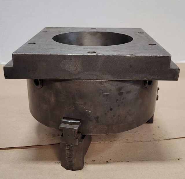 8" Buck #2083R, 3-jaw chuck, 1" center hole - Image 8