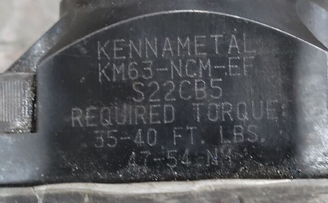 Aloris #DA4Q-3000, boring bar holder, Kennametal KM63-NCM-EF flange mount - Image 4