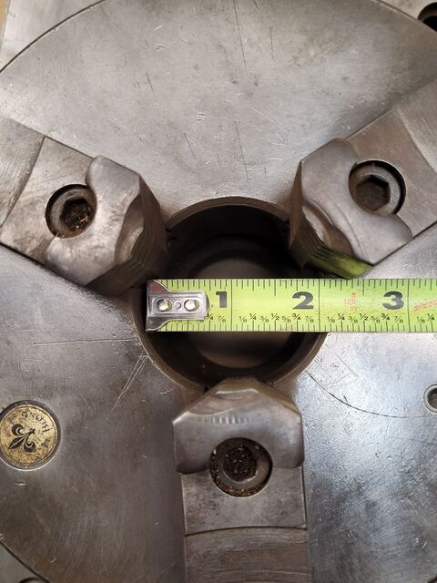 8" LeBlond, 3-jaw chuck, 14" x 10" x 4" angle plate - Image 7