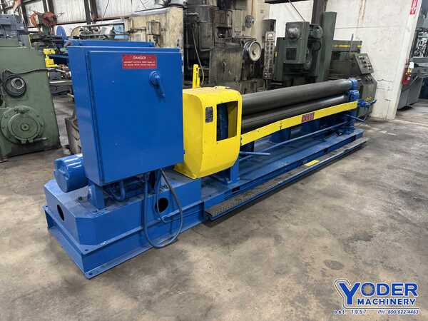 8' x 1/4" Webb #R3LR8008, plate bending rolls, 8" roll diameter, air drop end, forward/reverse, 1972 - Image 1