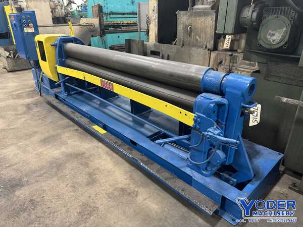 8' x 1/4" Webb #R3LR8008, plate bending rolls, 8" roll diameter, air drop end, forward/reverse, 1972 - Image 3