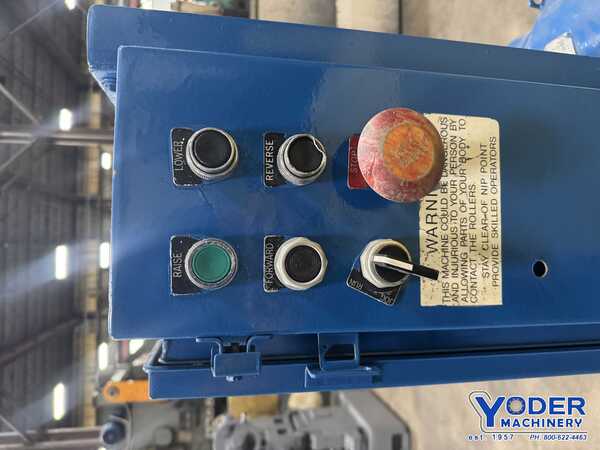 8' x 1/4" Webb #R3LR8008, plate bending rolls, 8" roll diameter, air drop end, forward/reverse, 1972 - Image 5