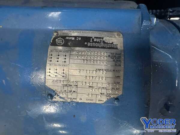 8' x 1/4" Webb #R3LR8008, plate bending rolls, 8" roll diameter, air drop end, forward/reverse, 1972 - Image 8