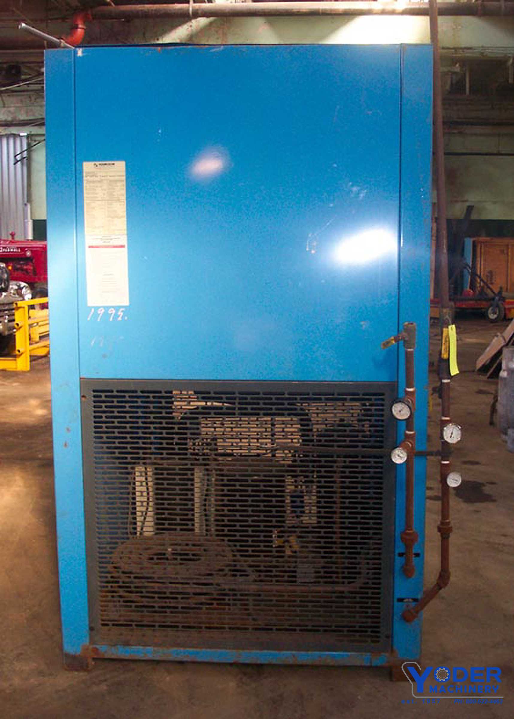 1600 scfm, 120°, 100 psi, Hankison #PR1600, refrigerated air dryer, R-22, 8" air in/outlet, 1997 - Image 5