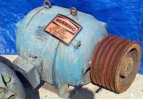 50 HP 1165 RPM Allis-Chalmers Induction Motor, Heavy-duty Industrial Fr, 220/440 Volts, 15" pulley, TEFC - Image 2