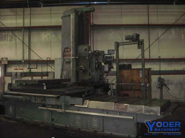 5" DeVlieg #5H-96, jig mill, 50" x 96" table, #50 NS, Newall digital read out, green buttons, 20 HP - Image 1