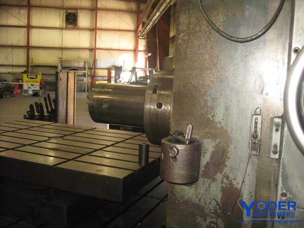 5" DeVlieg #5H-96, jig mill, 50" x 96" table, #50 NS, Newall digital read out, green buttons, 20 HP - Image 5