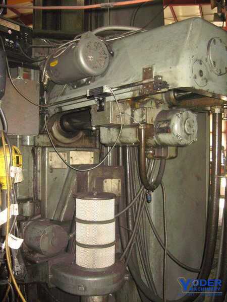 5" DeVlieg #5H-96, jig mill, 50" x 96" table, #50 NS, Newall digital read out, green buttons, 20 HP - Image 8
